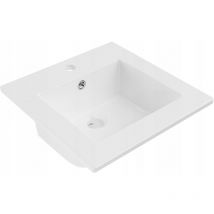 Desconocido - lavabo de encastrar cerámico 41x41x17,5 cm, Blanco