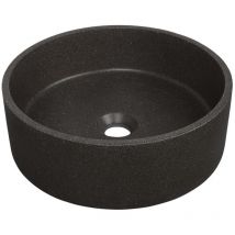 Mob-in - Lavabo de encimera redondo 36x36cm sandy