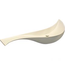 Lavabo suspendido ivory - 120cm - Blanco - Solid Surface - Sin rebosadero