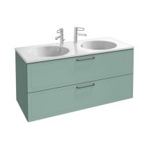 Lavabo doble 120 cm JACOB DELAFON Odéon Rive Gauche verde oliva