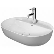 Duravit - Luv - Lavabo da appoggio, 60x40 cm, con 1 foro per miscelatore, DuraCeram, bianco alpino 0380600000