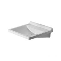 Duravit - Starck 3 - Lavabo Med, 600x545 mm, sans trou pour robinetterie, avec WonderGliss, blanc 03126000001