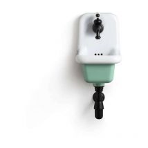 Bleu Provence - Lavabo École en Céramique émaillée - 26 cm True Colors - Vert d'Eau (Verde Acqua)