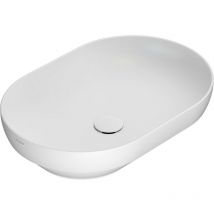 Ceramica Globo - Lavabo empotrado óvalo de cerámica 60.41 Globo t-edge B6O61 Blanco Mate - Globo bo