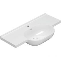 Lavabo en céramique 100x49 cm Globo Mode ME100BI Blanc - Céramique - Standard