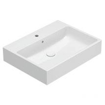 Ceramica Globo - Lavabo en céramique 65x50 cm Globo Stone SCQ65BI Blanc - Céramique