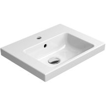 GSI - Lavabo en céramique norm 50x40cm, blanc ExtraGlaze