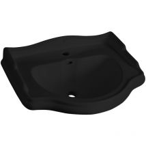 Kerasan - Lavabo en céramique retro 69x52cm, noir mat
