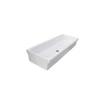 Galassia - Lavabo À Canal En Céramique 90x45x20 Cm