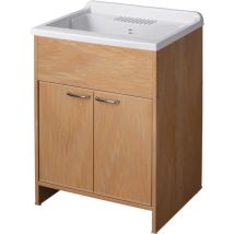 Lavabo en PVC 60x50 cm – Bac à laver – Matières, Largeur, Mode de fixation, Longueur, Hauteur – CR Smart