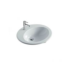 Galassia - Lavabo encastrable 62x52 blanco Eloise