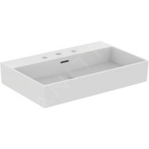 Ideal - Standard Extra - Lavabo à poser 700x450 mm, avec trop-plein, 3 trous pour robinet, blanc T389501