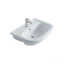 Abitare - Lavabo semi-encastré 66x48 blanc - Galassia Nemi