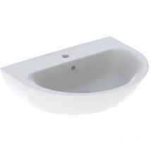 Lavabo Geberit RENOVA avec trou pour robinetavec trop plein 650x500mm blanc KT