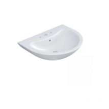 Lavabo in ceramica bianca serie orchidea lavabo 60cm Barbottina