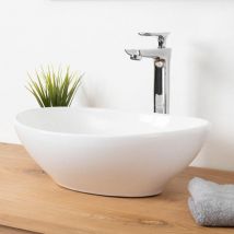 Wanda Collection - Lavabo oval de cerámica Hugo