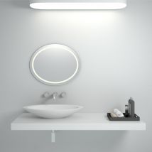 Lavabo oval Kinkala - Blanc Mat