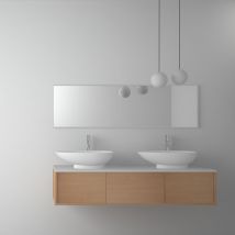 Lavabo ovale freestanding Bianco opaco - Kananga