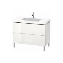 Duravit - Mueble de baño l-cube wt Vero Air 698x1000x480mm 1 orificio para grifería en hormigón