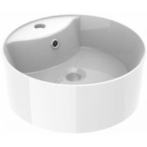 Lavabo à poser rond blanc brillant Ercos Olimpia BLCERLOLIM0001 Couleurs: Blanc brillant