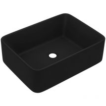 Helloshop26 - Lavabo salle de bain de luxe 41 cm céramique noir mat