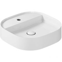 Lavabo Smartb appoggio cm. 45x45 bianco lucido di Ceramica