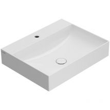 Ceramica Globo - Lavabo sobre encimera de cerámica 60.47 Globo t-edge B6R65 Blanco - Globo bi