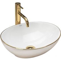 REA - lavabo sobre encimera sofia oro edge
