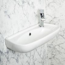 Lavabo suspendu elfy 51 cm en céramique