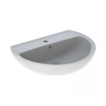Lavabo 65x58 cm blanc brillant Geberit Colibri - Avec colonne