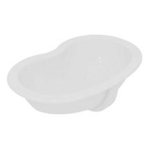 GSG - Lavabo a Incasso 57x27xh16 cm Tondeggiante time Dimensione 57 cm - In Ceramica Bianco