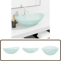 Lavabo Verre trempé 54,5x35x15,5 cm Dépoli - Lavabo En Verre Trempé - Lavabo Design - Lavabo Salle De Bain - Lavabo Contemporain - Lavabo Sobre
