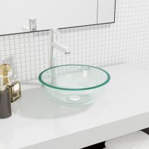 Design In - Lavabo/Lavamano de vidrio templado transparente 30x12 cm VHU98189 MaisonChic