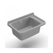 Bricoshop24 - Lavadero en resina 60 cm hormigón - Mongardi