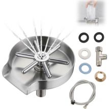 Linghhang - Lavadora de vidrio automática, fregadero de cocina, lavadora de vidrio de acero inoxidable, lavadora de tazas, lavadora de vidrio,