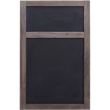 Lavagna da parete HHG-807a decorativa legno paulonia 55x34x2cm, grigio marrone