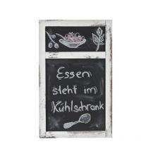 Lavagna da parete HHG-807a decorativa legno paulonia 55x34x2cm, bianco