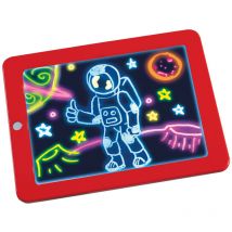 BS - Lavagna Luminosa Bambini Tavoletta Grafica 6 Colori Schede Disegno Cancellabile