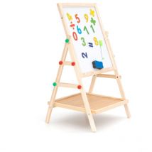 Robincool - Lavagna Magnetica e Lavagna per Gesso 2 in 1 Montessori Harvard 41x35x65 cm Fabbricata in Legno Ecologico e Accessori
