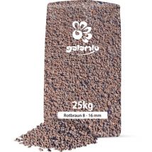 Lavamulch Rotbraun 8 - 16 mm 25kg x 40 Sack 1000kg - Galamio