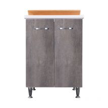 Lavatoio 60x50 corten grigio doppia anta