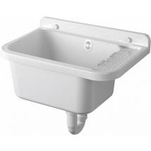 Aqualine Pilozzi - Pilozzo sospeso con ripiano 50x34 cm, plastica/bianco PI5050