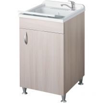 Lavatoio eco 50x50 colore olmo per lavanderia