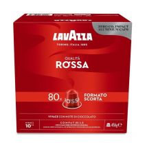 80 Capsule in Alluminio Caffe' Qualita' Rossa Compatibili Nespresso - Lavazza