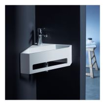 Lave mains d'angle scala pour wc en solid surface