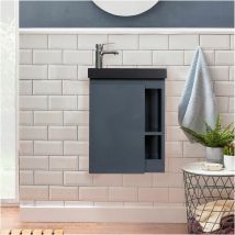 Meuble lave-mains hampton Gris