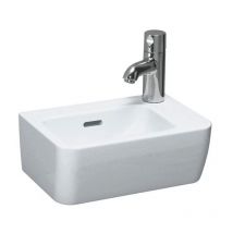Laufen - Pro Lave-mains 36x25 cm avec trou pour robinetterie sur la droite, Blanc (H8169550001061)