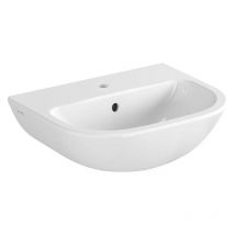 Lave-main Vitra S20 450x355mm, blanc, avec trop-plein 1 trou robinet milieu