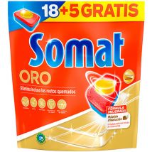 Somat Gold Detergent Capsules Comprimés de détergent pour lave-vaisselle 18 + 5 doses, 1 x 463 g