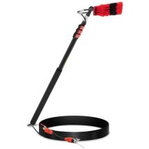 Ulsonix - Lave vitre télescopique 125 à 360 cm avec brosse 35 cm - Brosse lavage télescopique